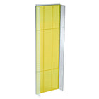 Azar Displays 44" x 14" Pegboard Powerwing Display, Yellow (700350-YEL)-Yellow