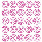 JAM Paper Colored Circular Paper Clips - Hot Pink Fuchsia - 2 Packs of 50-These colorful paperclips are great for organizing papers at home, school, or the office