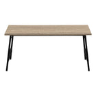 Monarch Specialties 3792 Coffee Table - 40"L/Dark Taupe/Black Metal-Product dimensions: 40 Inch W x 20 Inch D x 18 Inch H