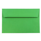 JAM Paper A9 Invitation Envelopes, 5.75 x 8.75, Brite Hue Green Recycled, 100 Pack (98176g)-Christmas green