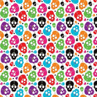 Millbrook Studios Flat Wrap, Skulls, 12 Pack (57033)-Each sheet is 19" x 27"