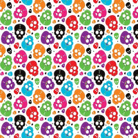 Millbrook Studios Flat Wrap, Skulls, 12 Pack (57033)-Each sheet is 19" x 27"