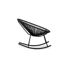 Plata Import Acalco Rocker Chair, Black Seat (WR-1350-R-BLK)-Lounge Chair