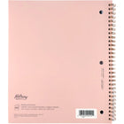Hilroy - Cahier Papillon - 160 pages - 10 1/2 po x 8 po - rose-Papier blanc ligné à perforation NeatSheet pour un détachement facile
