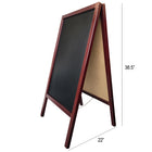 Eddie’s Hang-Up Display Ltd. A-Frame Chalkboard, Mahogany (130440)-Decorate with either chalk or our wet erase markers