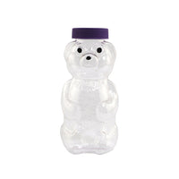 Sandtastik Honey Bear Sand Art Bottles, 4-Piece Set-8 oz honey bear shaped bottle with lid