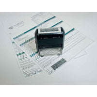 Deluxe - Timbre auto-encreur de confidentialité, 2 x 3/4 po, encre noire (W102182-1)-Encre noire seulement