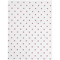 JAM Paper Chemises artisanales avec points bourgogne, 9 x 12 po, blanc, 12/paquet-Blanc