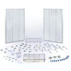 Azar Displays Pegboard Organizer Kit, Clear Frosted (900945-CLR)-Clear Frosted