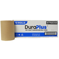 DuraPlus Hardwound Paper Towel - Kraft - 350' - 12 Pack-Hardwound Paper Towel