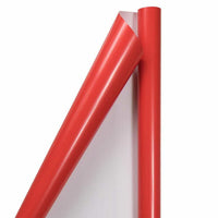 JAM Paper Gift Wrap - Glossy Wrapping Paper - 25 Sq Ft per Roll - Red - 2 Pack-Red, Colourful Wrapping Paper will make anyone excited to find out what’s inside