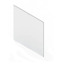 Mark Maker Acrylic Hanging Sneeze Guard - 48" W x 48" H-Our transparent hygiene sneeze guards reinforce social distancing, while helping to protect front-line employees and customers against the potential spread of germs.