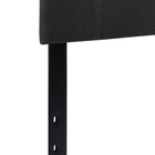 Flash Furniture - Tête de lit Bedford grand touffetée et rembourrée en tissu noir-Rembourrage en tissu noir