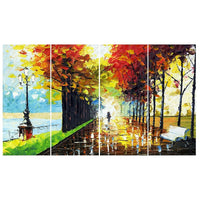 Design Art Walk On Forest Landscape Canvas Wall Art, (PT2027-271)-Print