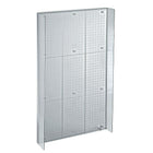 Azar Displays Pegboard Powerwing Display, 8" x 20.6", Clear (700358-CLR)-Clear acrylic
