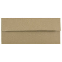 JAM Paper Enveloppes format livret en papier recyclé avec fermeture gommée, 4 1/8 x 9 1/2 po, brun kraft, 1000/paquet-Brun