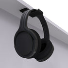 Kanto HH Crochet universel pour casque d'écoute sous le bureau - Noir-La surface de repos du bandeau mesure 1,6 po L x 1,9 po P (4 x 4,8 cm). Compatible avec la plupart des casques sur- et supra-auriculaires.