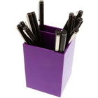 JAM Paper – Porte-stylo en plastique, violet (341PU)-Deux fentes pour s’adapter à tous vos instruments d’écriture.