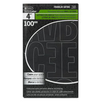C-THRU 4" Franklin Vinyl Capital Letters, Black, 4 Pack-Simple to use: Create your own sign quickly and easily