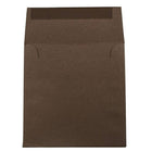 JAM Paper 5.5" x 5.5" Square Envelopes, Chocolate Brown, 25 Pack (22314939)-Brown paper envelopes