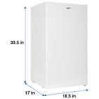 Koolatron Kool Compressor Refrigerator, 3.1 cu.ft.-Dimensions: 17.7"L x 18.58"W x 33.15"H
