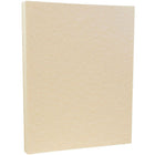 JAM Paper Parchment Cardstock, 8.5 x 11, 65lb Natural Recycled, 2 packs of 50 (171116g)-Size: 8-1/2" x 11"
