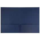 JAM Paper Two Pocket Presentation Folders, Navy Blue Linen, 12 Pack (26982g)-Navy Blue