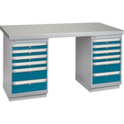 Kleton Pre-Designed Workbenches, 60" W x 24" D x 34" H, 2500 Lbs. Capacity (FG411)-Capacity: 2500 lbs.