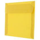 JAM Paper 6 x 6 Square Envelopes, Gold Translucent Vellum, 50 Pack (PACV577I)-Blank interior for personalized message