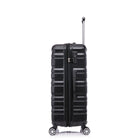 TOSCANO MAGNIFICA 21" Hardside Carry On Luggage - Jet Black-Deluxe Interior