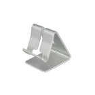 Futech Cell Phone Stand 2-1/2"W x 2-3/4"H - Metallic Silver - 10 Pack-The Futech Cellphone Stand holds smartphone in portrait or landscape position for countertop viewing, browsing websites, and watching movies