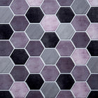 Truu Design Hexagon Peel and Stick Wall Tiles, 10 x 10 inches, Multi Grey, 6 Pieces-Perfect size: each backsplash tile measures 10"L x 10"H in dimensions (approx. covers 4.17 sq. ft. per carton)