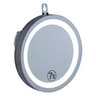 Truu Design Suction Mirror with LED Lights, 7.75 inches, Silver-Measures 7.75" x 7.75" x 3" (L x H x W) in dimensions