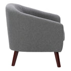 CorLiving LSS-150-C Elwood Modern Tub Chair in Grey-Plush padded seat and back cushions for comfort