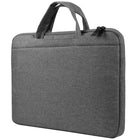 Vangoddy mPaneki Shoulder Carrying Bag Briefcase For 15.6" Laptop - Grey-Hideaway handles neatly tuck into case when not in use