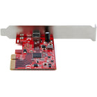StarTech 1-Port USB 3.2 Gen 2x2 PCIe Card-Add-on card installs in full or low-profile (bracket incl) PCIe 3.0 x4 slot (Backward compatible with PCIe 2.0), Windows/Linux/macOS with auto drivers Win 8 & up, Works with USB 3.1/3.0/2.0 devices