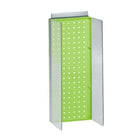 Azar Displays 8"W x 20.63"H Pegboard Powerwing in Translucent Green (700359-GRE)-Includes Acrylic Sign Holder strip and two 4-1/2" W clear plastic side wings