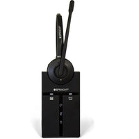 Spracht ZuM Maestro Combo USB/DECT Headset - Black-Compatible with Universal Deskphone, RJ9 Headset Port, Windows and Mac computers
