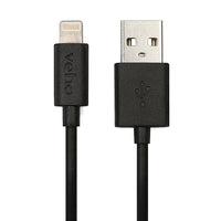 Veho VPP-601-20CM Pebble MFi Lightning Cable, 20 cm, Black-Compatible with all Apple lightning configured devices (iPhones, iPads)