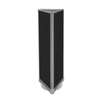 Azar Displays 60" x 16" 3-Sided Pegboard Floor Display, Black (700450-BLK)-Sits on revolving base