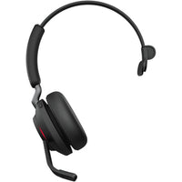 Jabra Evolve2 65, Link 380c, Mono MS Headset - Black-Type: Mono Wireless On-Ear Headset