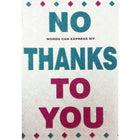 Rosedale 5-1/2" x 8" Humorous Thank You Greeting Cards And Envelopes, 6 Pack (19893)-Printed on premium uncoated card stock