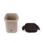 Minimal Natural Fiber Tumbler, 380ml, Leak-Proof-Material: Natural Paddy fiber / PP / Silicone