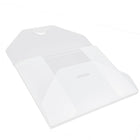 JAM Paper Plastic Portfolio with Tuck Flap Closure, Small, 4.25 x 6.25 x.25, Clear Frost, 4 Pack (1918 009g)-Finish: Smooth