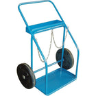 Kleton Gas Cylinder Carts, Rubber Wheels, 13" W x 25" L Base, 1000 Lbs.-Base Dimensions 13" W x 25" L