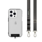 SwitchEasy MagEasy Strap Card with Detachable Neckstrap and Phone Lanyard - 20mm Strap - Concrete Grey-No need to compromise between form and function