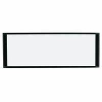 MasterVision Magnetic Steel Dry-Erase Cubicle Board - 14" x 36" - Black Aluminum Frame-Cubicle board with magnetic steel surface, designed to fit into most standard office cubicle spaces