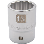 Dynamic Tools 3/4" Drive 12 Point SAE, 1-5/16" Standard Length, Chrome Finish Socket-Size: 1-5/16"
