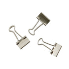 Staples Binder Clips - Small 3/4" - Silver - 25 Pack-Tempered steel clips