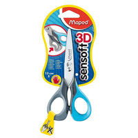 Maped USA Sensoft 3D Blunt Tip Scissors, 5", Assorted, 12 Pack (MAP693500)-Flexible and ergonomic handles for optimum comfort